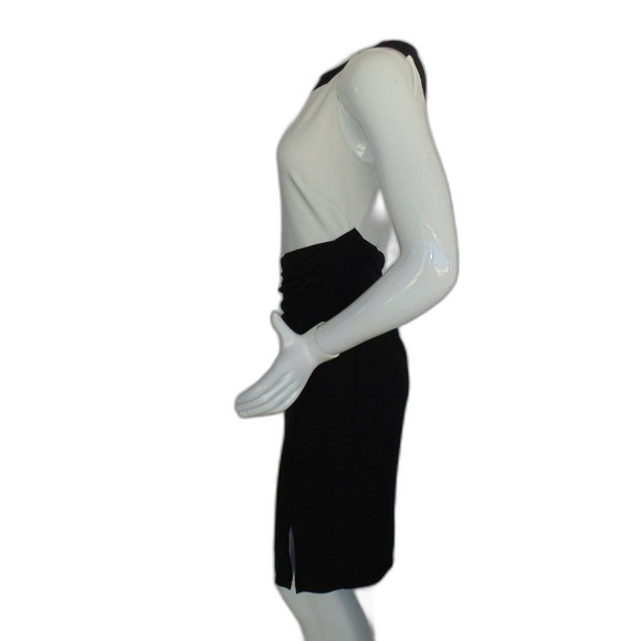 LRL Dress, 4, Black/White, Mesh/Illusion Neckline, Sleeveless, Career/Workwear - Picture 9 of 16